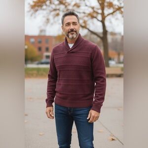 Marc Anthony Burgundy Sweater XXL NEW